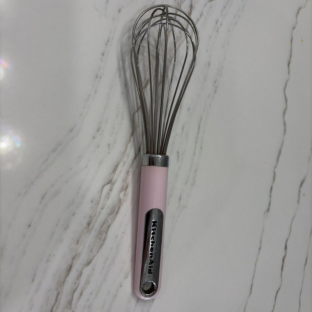KitchenAid Cooking Aqua Pink Utensil Hand Held Whisk Kitchen